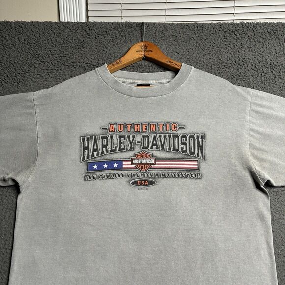Vintage Harley Davidson T-Shirt Mens Medium 90’s Made USA Single Stitch Flames - Picture 4 of 14